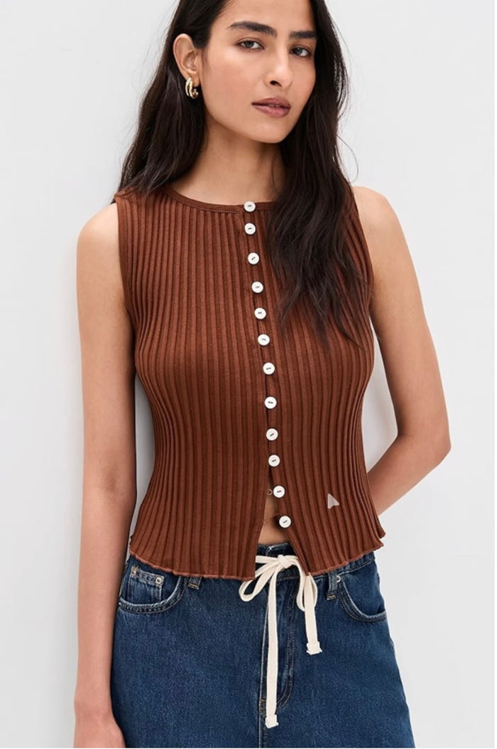 Tilly Vest - Honey Bronze