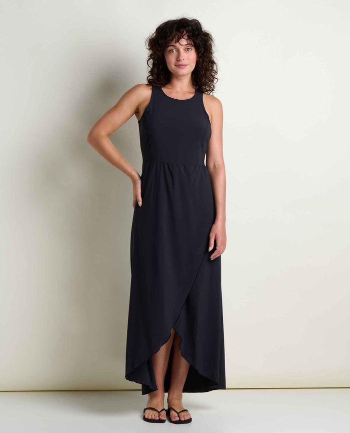 TOAD&CO SUNKISSED MAXI DRESS BLACK WOMENS DRESS