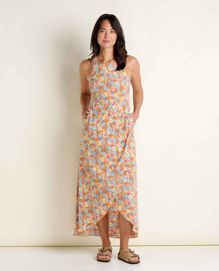TOAD&CO SUNKISSED MAXI DRESS SUNSET PRINT WOMENS DRESS