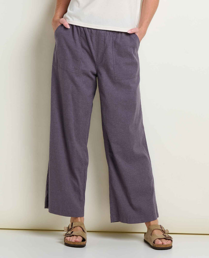 TOAD&CO TAJ HEMP WIDE LEG PANT ASH WOMENS PANT