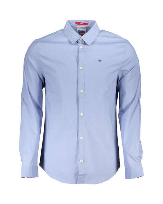 Tommy Hilfiger Azure Cotton Men's Shirt