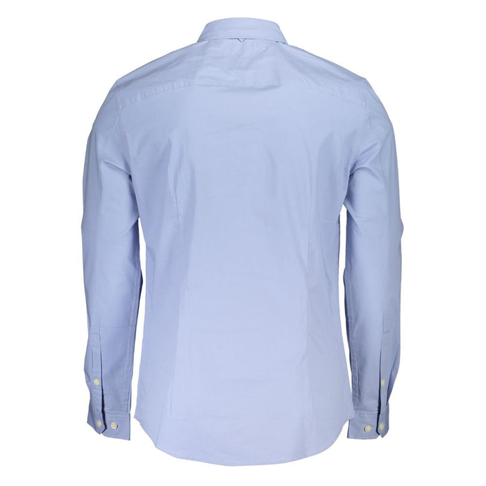 Tommy Hilfiger Azure Cotton Men's Shirt