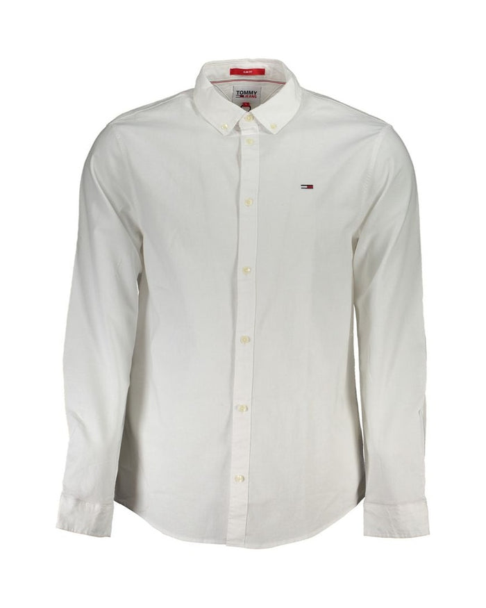 Tommy Hilfiger Bianco Cotton Men's Shirt