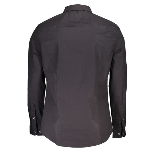 Tommy Hilfiger Black Cotton Men's Shirt