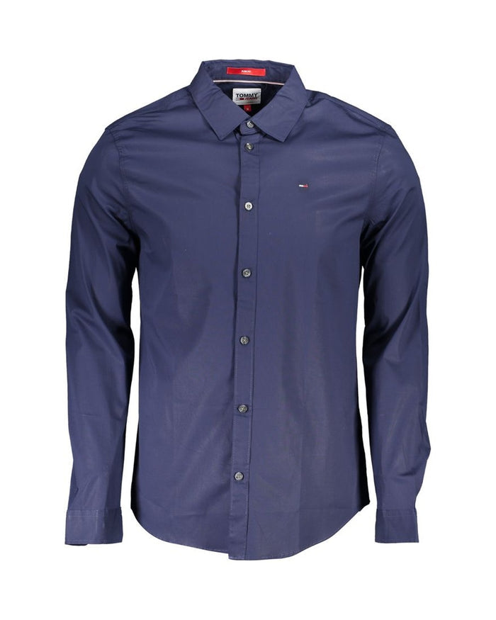 Tommy Hilfiger Blue Cotton Mens Shirt