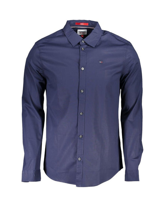 Tommy Hilfiger Blue Cotton Mens Shirt