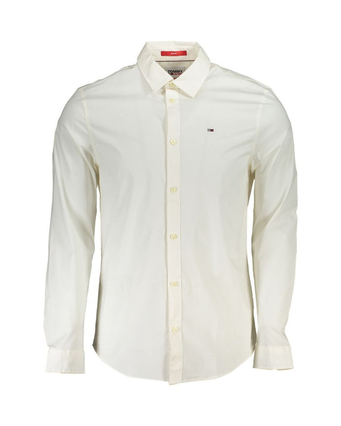 Tommy Hilfiger White Cotton Men's Shirt