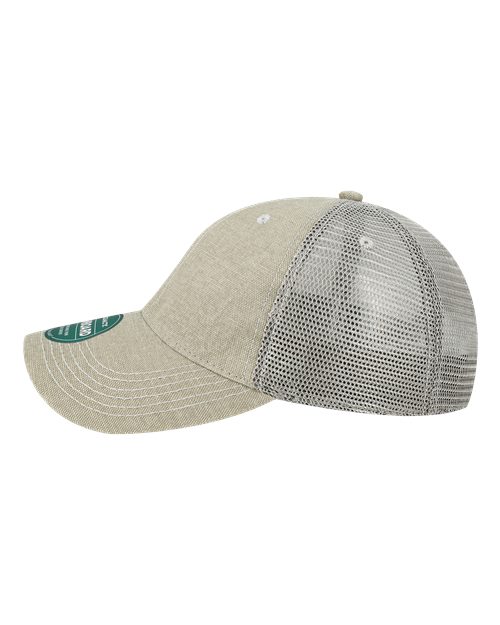 Tradwife Material Grey Embroidered Trucker Hat