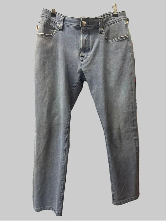 TRAMAROSSA LEONARDO Slim Men's Jeans  32 Inch Waist Grey/Light Blue (used)