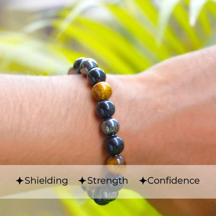 Triple Protection Beads Bracelet