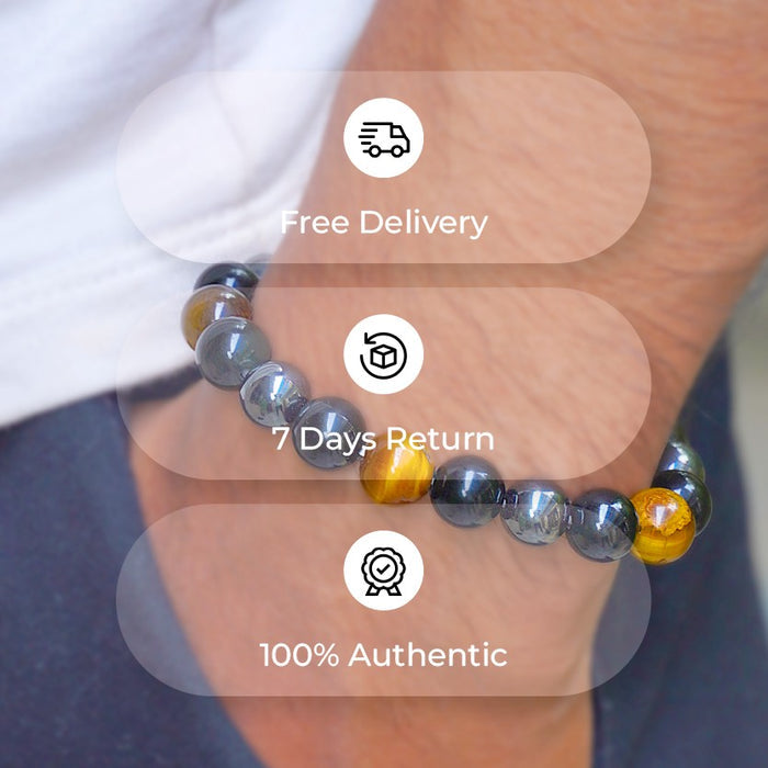 Triple Protection Beads Bracelet