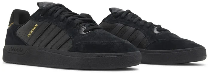 adidas Tyshawn Low Black Metallic Gold F&F