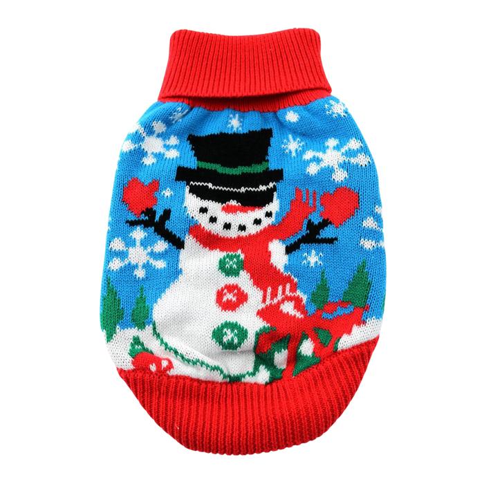 COMBED-COTTON-CABLE-KNIT-DOG-SWEATER-UGLY-SNOWMAN