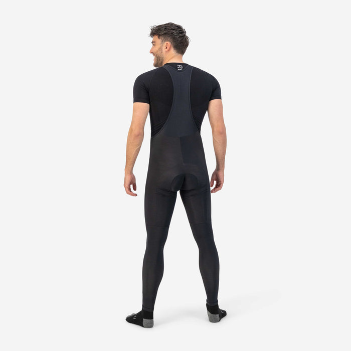 Rogelli Ultracing lange fietsbroek heren zwart gedragen achterkant.