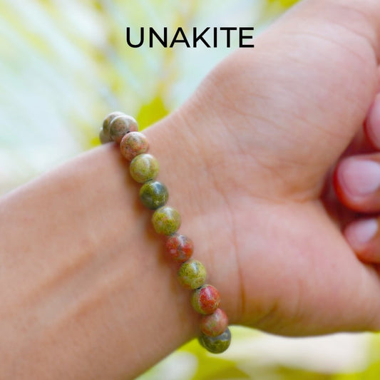 Unakite Beads Bracelet