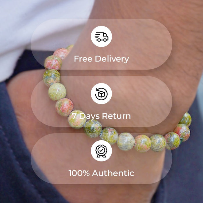 Unakite Beads Bracelet
