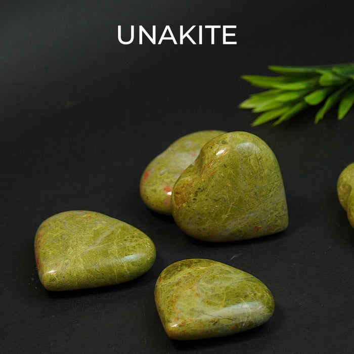Unakite Big Heart Stone