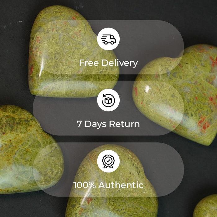 Unakite Big Heart Stone
