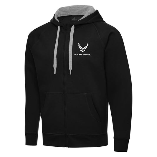 U.S. Air Force Men's Victory Full Zip Hood Tall (Black)*