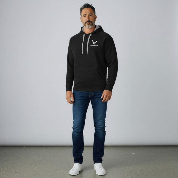 U.S. Air Force Men's Victory Pullover Hood Tall (Black)*