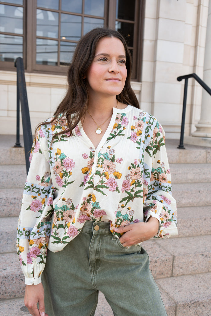 Valley Spring Top | LP Powder Blue