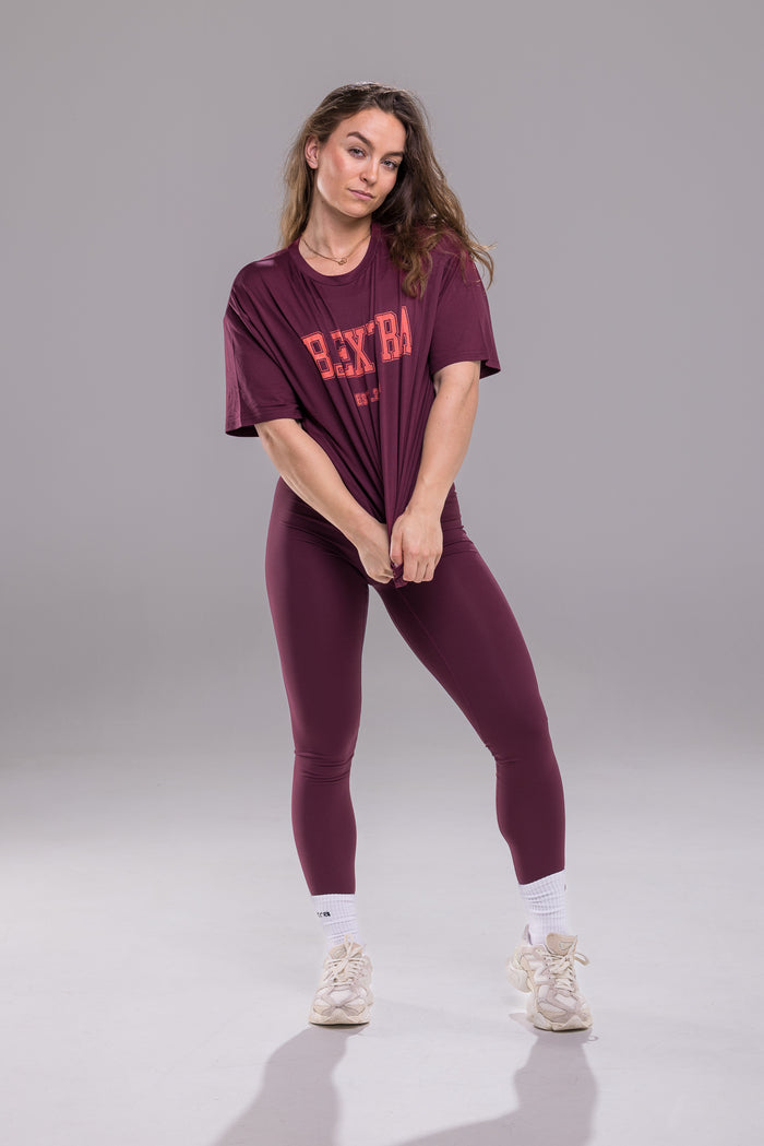 Varsity Tee - Burnt Fig