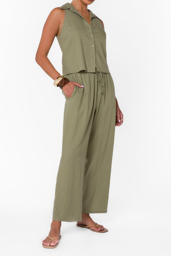 Velvet Heart | Hensley Olive Pants