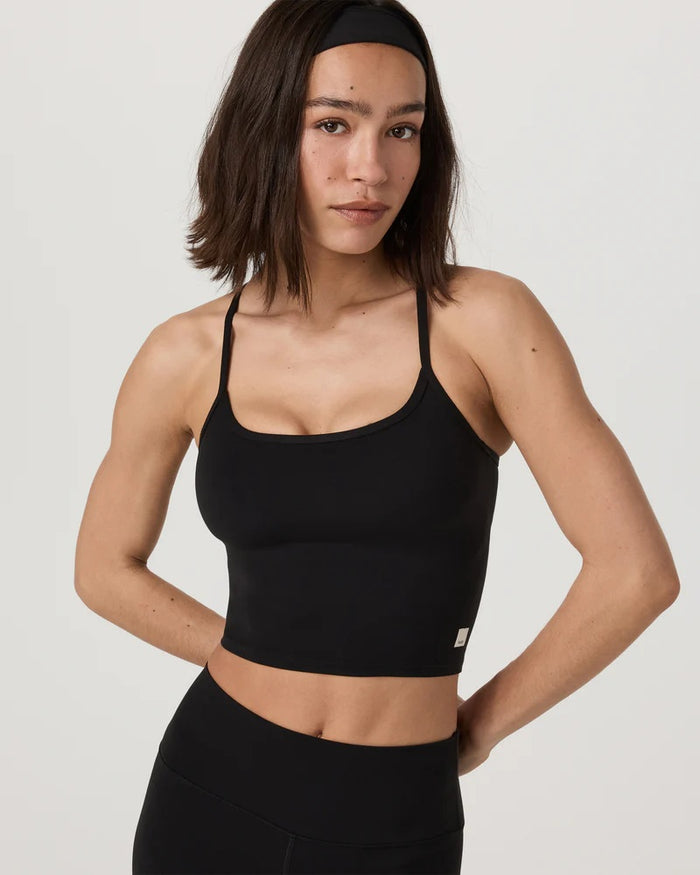 VUORI ALL THE FEELS SUPPORT TANK 2.0 BLACK WOMENS TANK TOP