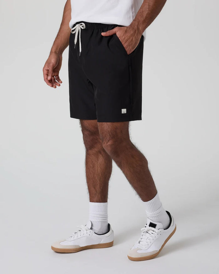 VUORI BANKS SESSION SHORT UNLINED 7" BLACK MENS SHORTS