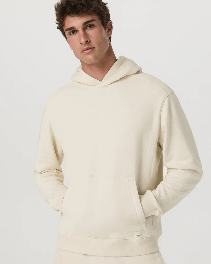 VUORI CYPRESS VINTAGE HOODIE BUTTERMILK HEATHER MENS HOODY