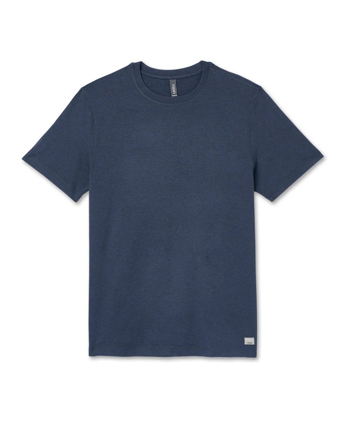 VUORI SHORT SLEEVE PONTO PERFORMANCE TEE AZURE HEATHER MENS T-SHIRT