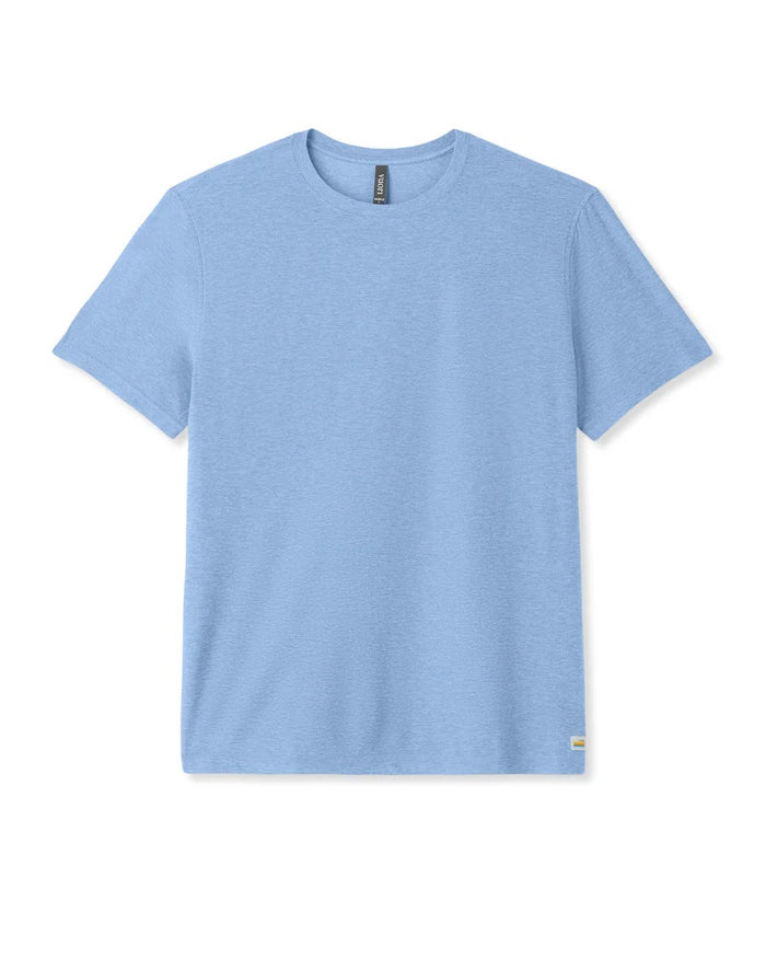 VUORI STRATO TECH TEE ISLE BLUE HEATHER MENS T-SHIRT