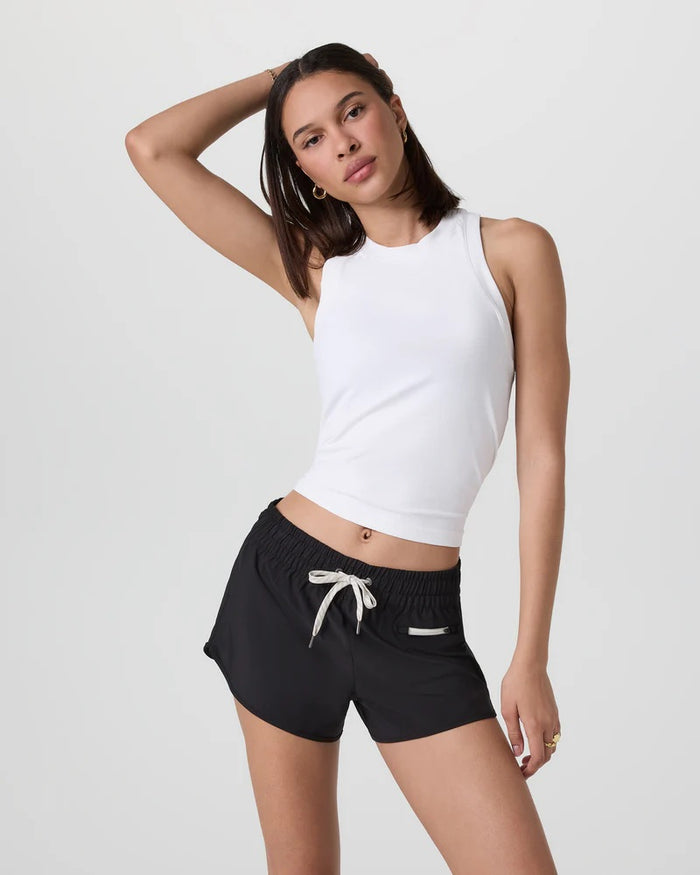 VUORI SURGE SEAMLESS TANK WHITE WOMENS TANK TOP
