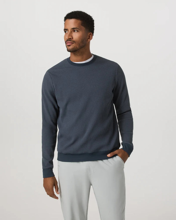 VUORI TECH WAFFLE CREW INK MENS CREWNECK