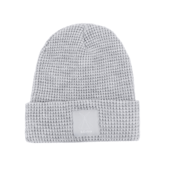 Waffle Beanie - Heather Grey