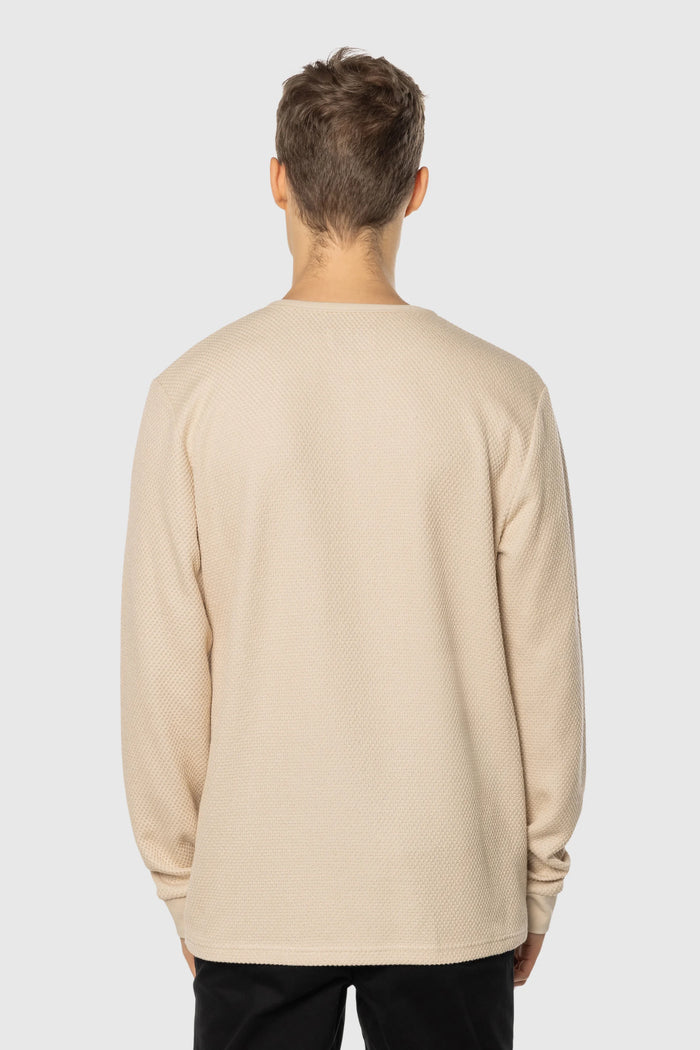 Waffle Knit Long Sleeve Long Sleeves - Detail