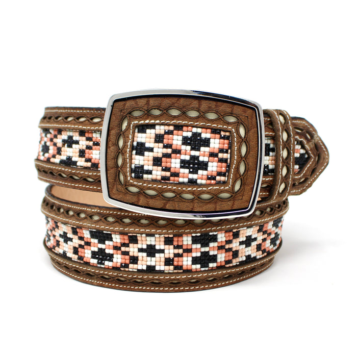 Western Beaded Aztec Belt
