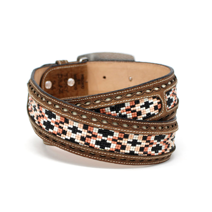 Western Beaded Aztec Belt