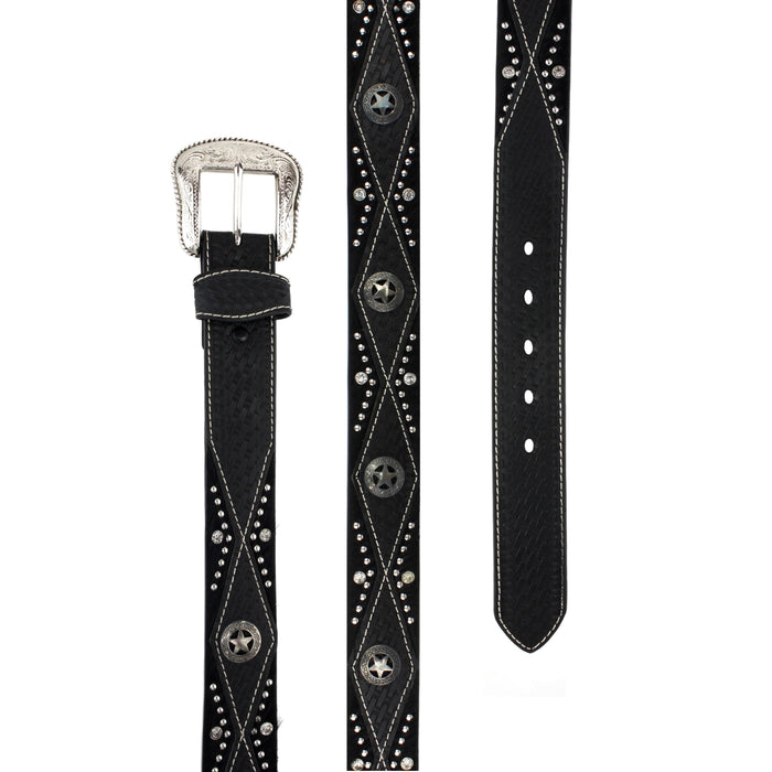 Western Star Belt w/ Black Cowhide