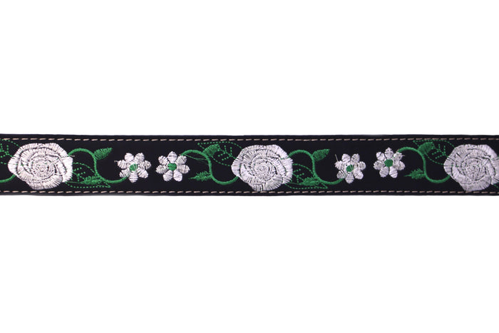 White Rose Belt - Black