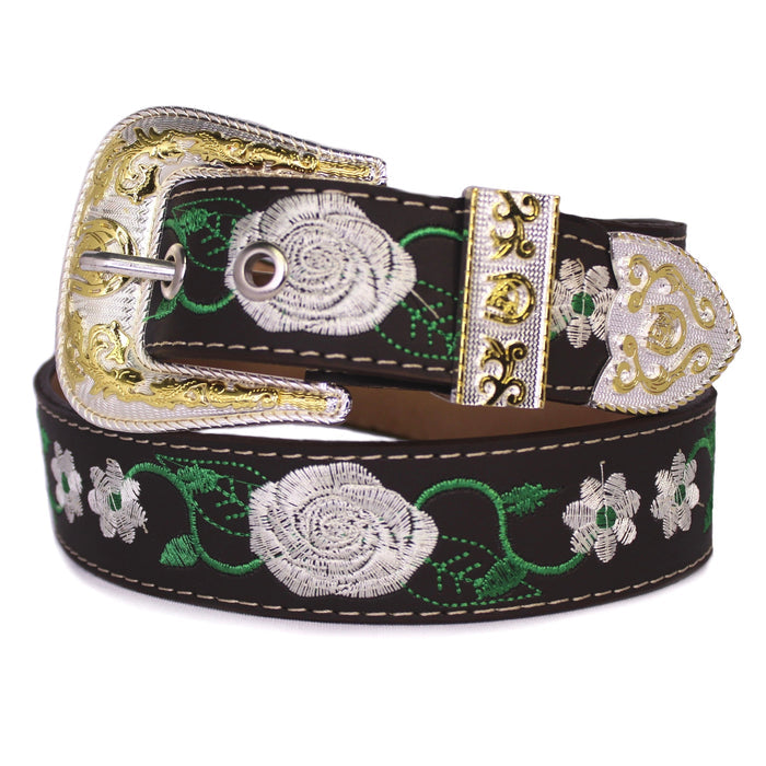 White Rose Belt - Café