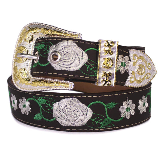 White Rose Belt - Café