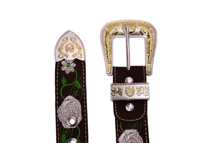White Rose Belt - Café