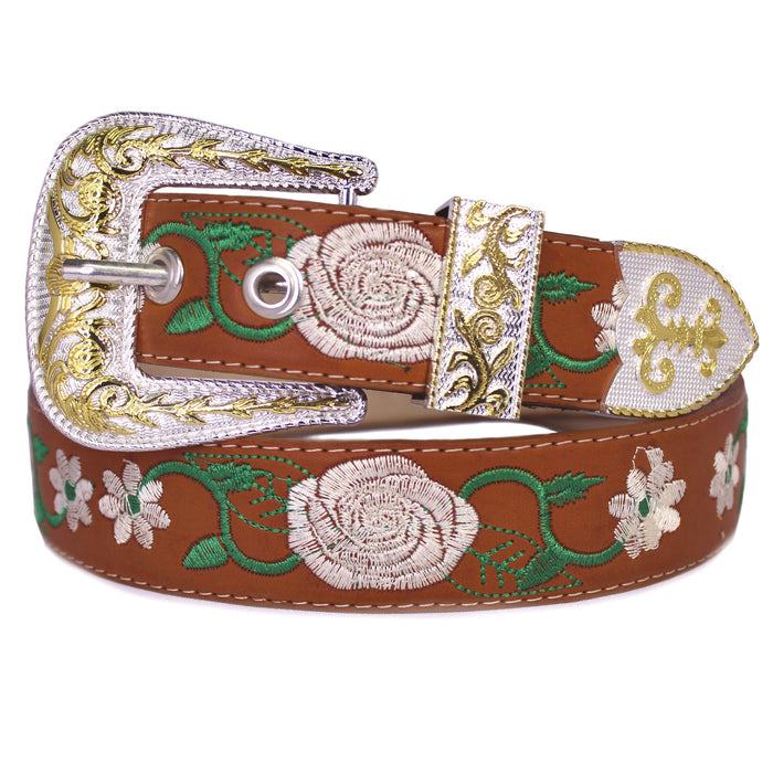 White Rose Belt - Honey