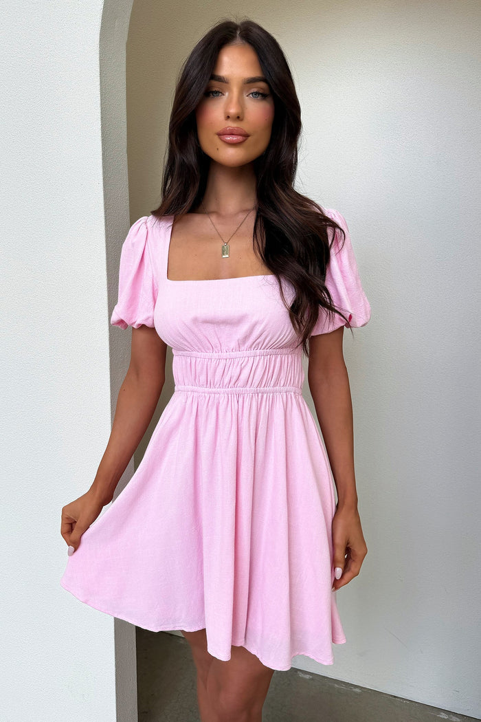 Whitney Mini Dress - Pink