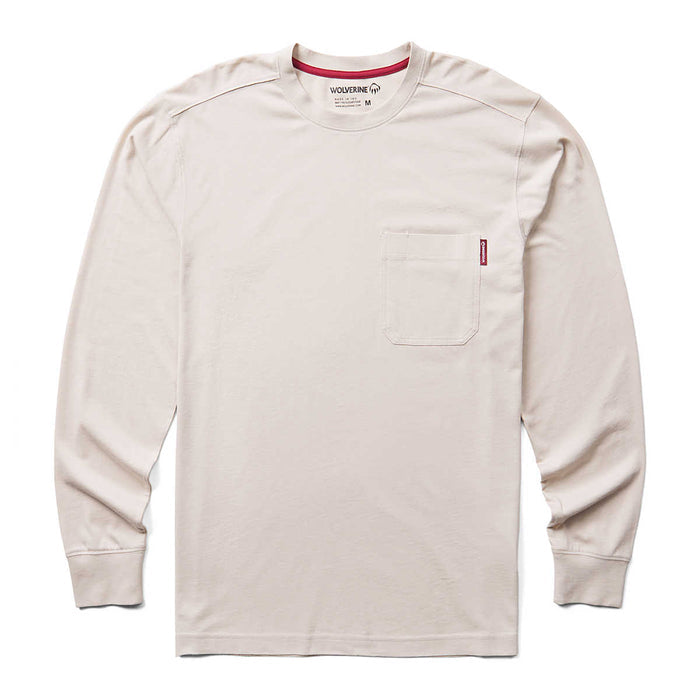 Wolverine Classic Long Sleeve Pocket T-Shirt - Stone