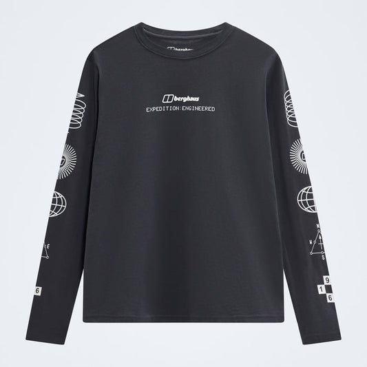 Women's Berghaus Exped Essential Long Sleeve Tee  - Archive Black