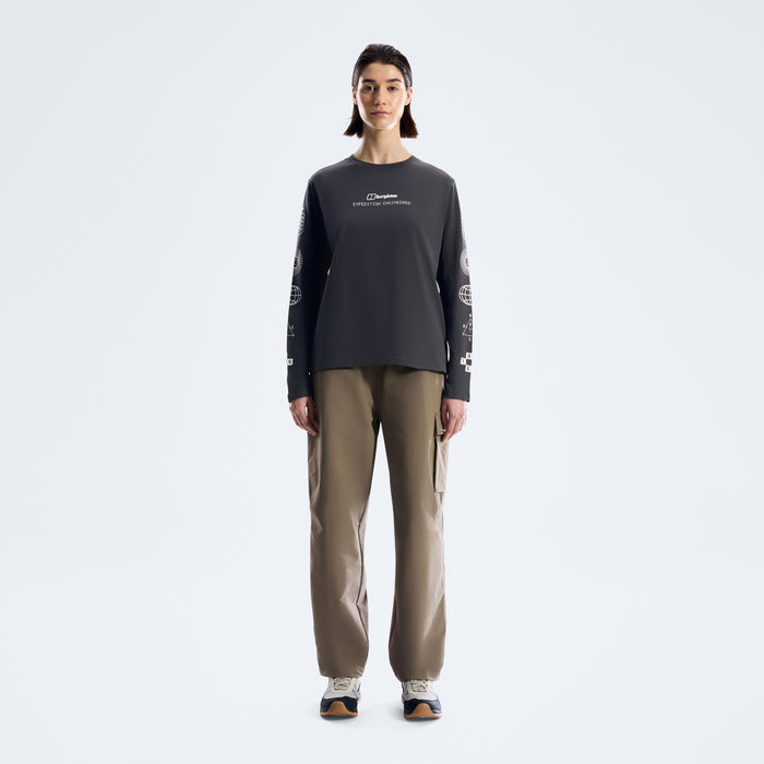 Women's Berghaus Exped Essential Long Sleeve Tee  - Archive Black