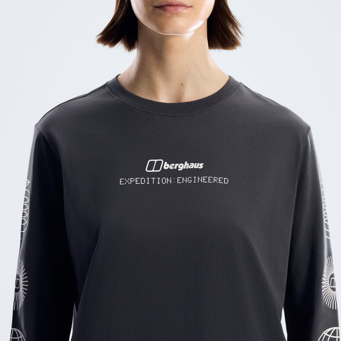 Women's Berghaus Exped Essential Long Sleeve Tee  - Archive Black