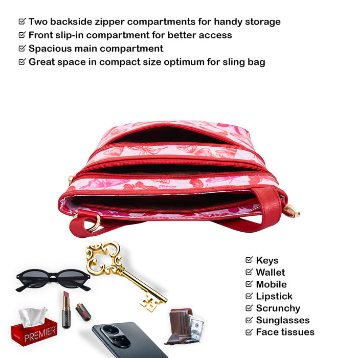 Women's butterfly crossbody sling bag for work, travel, and daily use-feature image